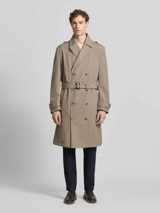 Zdjęcie produktu Trencz o kroju regular fit z paskiem w talii model „TRENCH SUMMER” Strellson