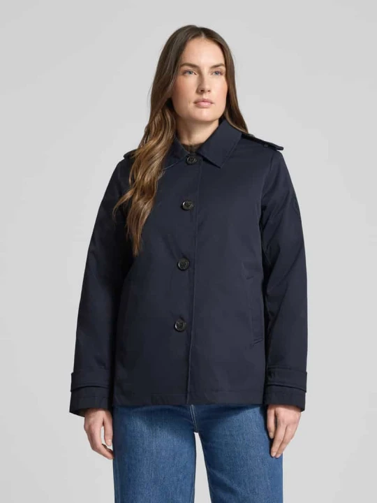 Zdjęcie produktu Trencz o kroju regular fit z wykładanym kołnierzem Lauren Ralph Lauren Granatowy