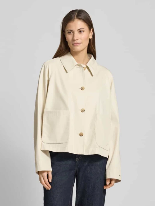 Zdjęcie produktu Trencz o kroju relaxed fit z czystej bawełny Tommy Hilfiger Beżowy