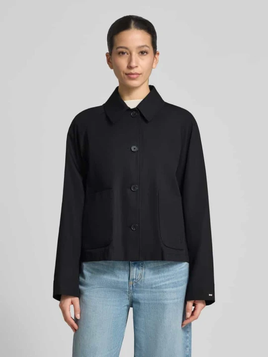 Zdjęcie produktu Trencz o kroju relaxed fit z czystej bawełny Tommy Hilfiger Czarny