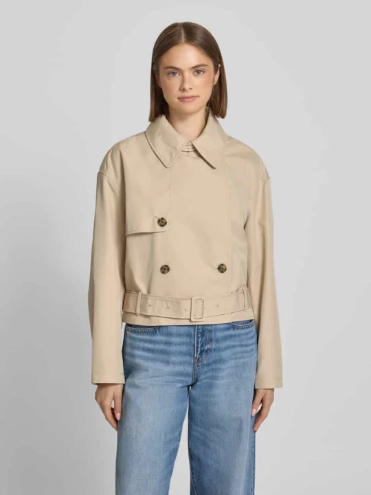 Zdjęcie produktu Trencz o kroju relaxed fit z mieszanki bawełny Tommy Jeans Beżowy
