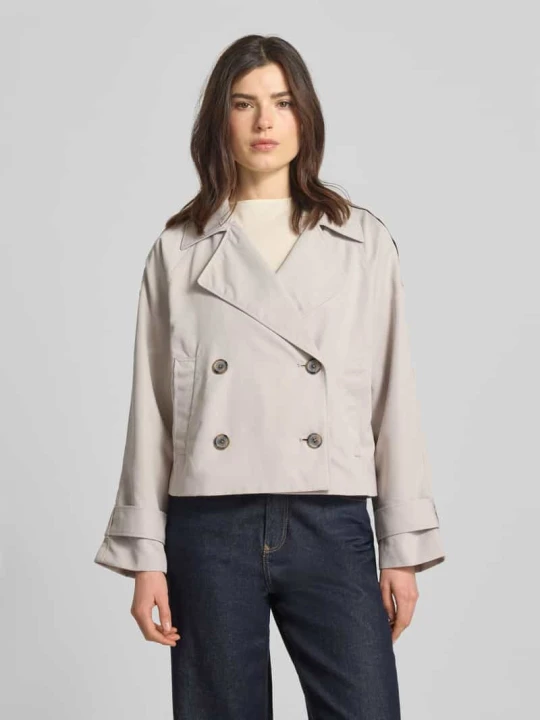 Zdjęcie produktu Trencz w kroju regular fit z pagonami na ramionach Tom Tailor Beżowy