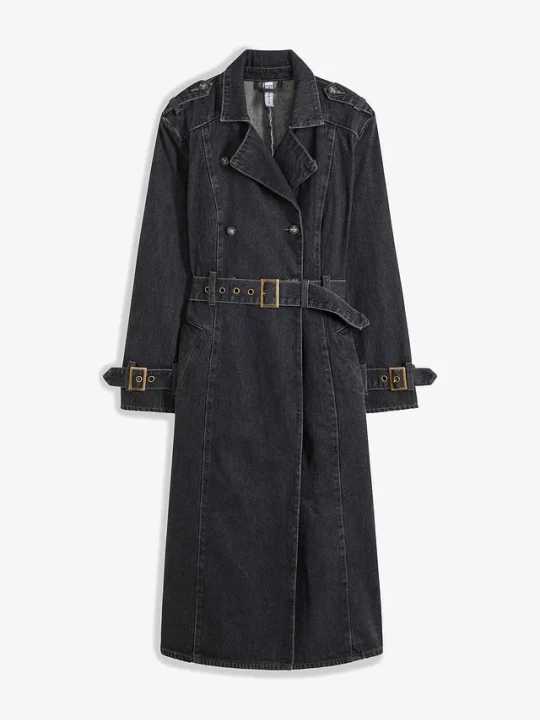 Zdjęcie produktu Trencz z denimu BonPrix szary