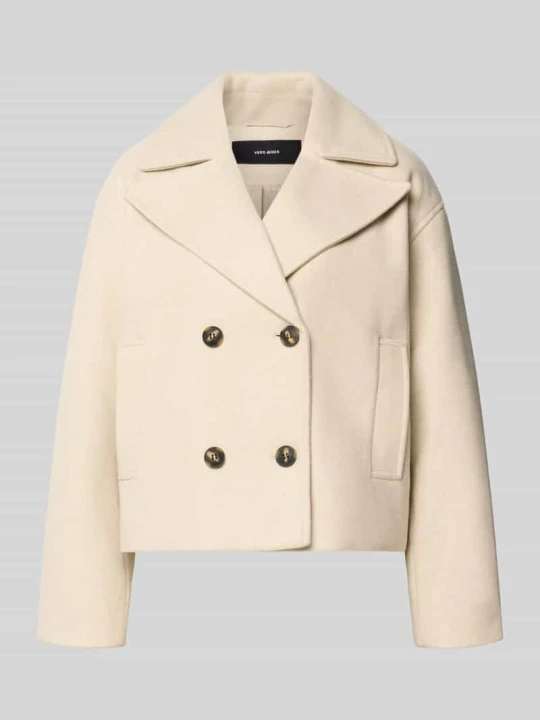Zdjęcie produktu Trencz z dwurzędową listwą guzikową Vero Moda Écru