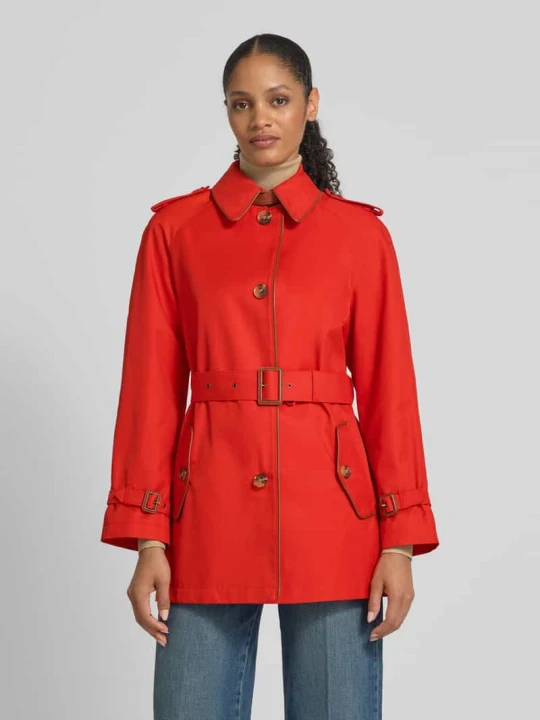Zdjęcie produktu Trencz z pagonami i paskiem Lauren Ralph Lauren Pomarańczowy