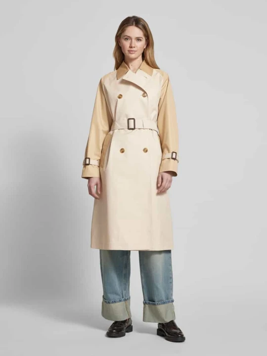 Zdjęcie produktu Trencz z paskiem w talii model ‘CANASTA’ Weekend Max Mara Piaskowy