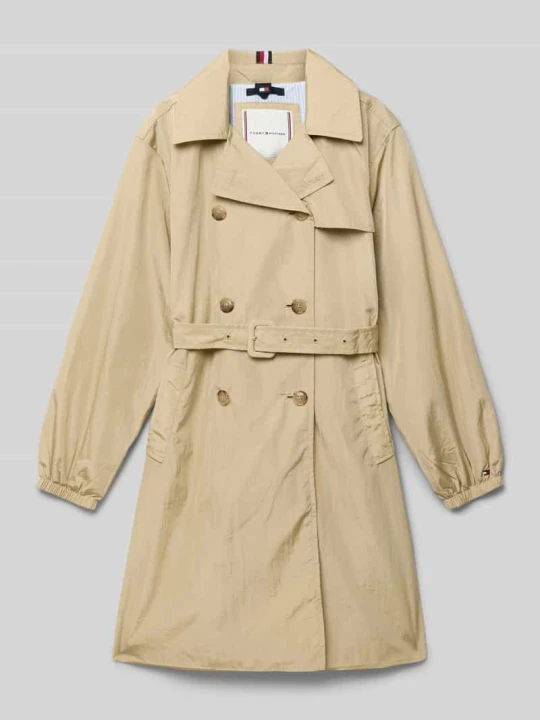 Zdjęcie produktu Trencz z paskiem w talii Tommy Hilfiger Camel