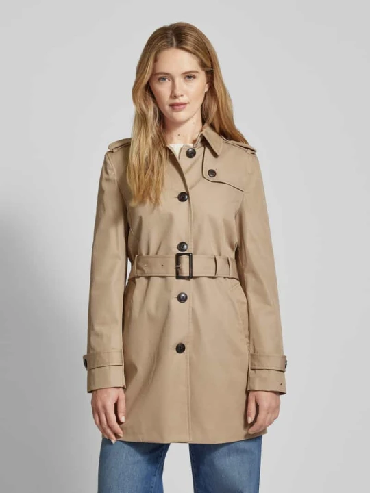 Zdjęcie produktu Trencz z paskiem i paskiem na ramię Tommy Hilfiger Camel