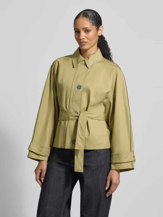 Zdjęcie produktu Trencz z wiązanym paskiem i parkami na rękawach zapinanymi na rzep Jake*s Camel