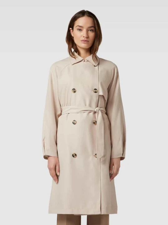 Zdjęcie produktu Trencz z wiązanym paskiem model ‘DOREEN’ Vero Moda Kamienny