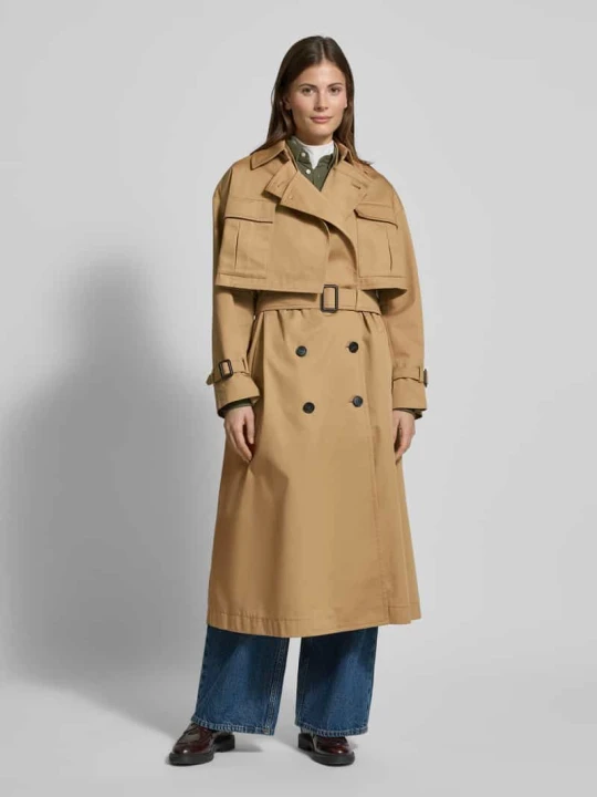 Zdjęcie produktu Trencz z wykładanym kołnierzem model ‘VIVETTA’ Weekend Max Mara Beżowy