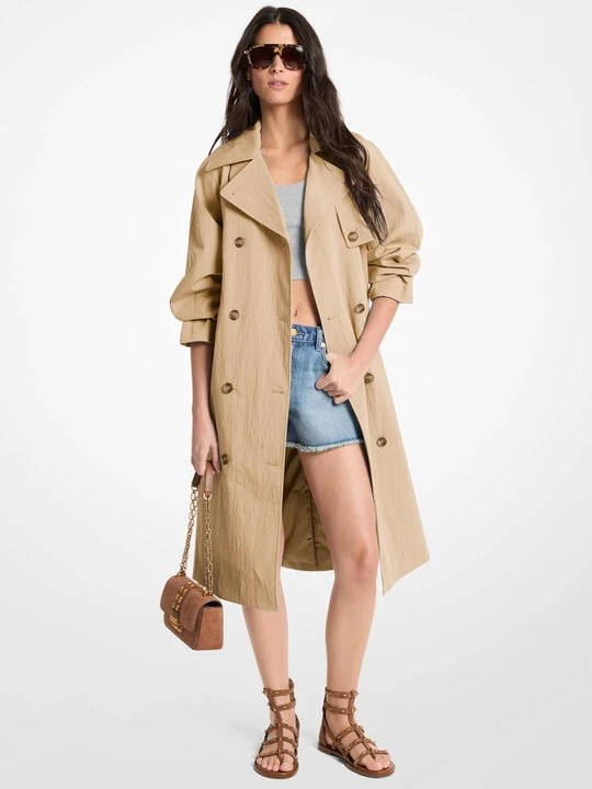 Zdjęcie produktu Trencz ze spranej bawełny i nylonu o kroju oversize Michael Kors