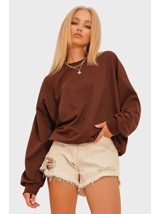 Zdjęcie produktu Trend Alacati Bluza w kolorze brązowym rozmiar: L