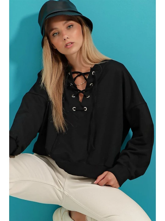 Zdjęcie produktu Trend Alacati Bluza w kolorze czarnym rozmiar: XL