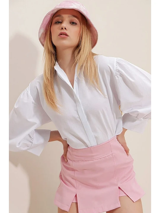 Zdjęcie produktu Trend Alacati Bluzka "Trend Alaçat Stili" w kolorze białym rozmiar: XL