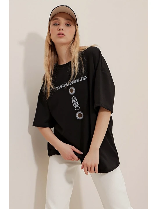 Zdjęcie produktu Trend Alacati Koszulka w kolorze czarnym rozmiar: XL