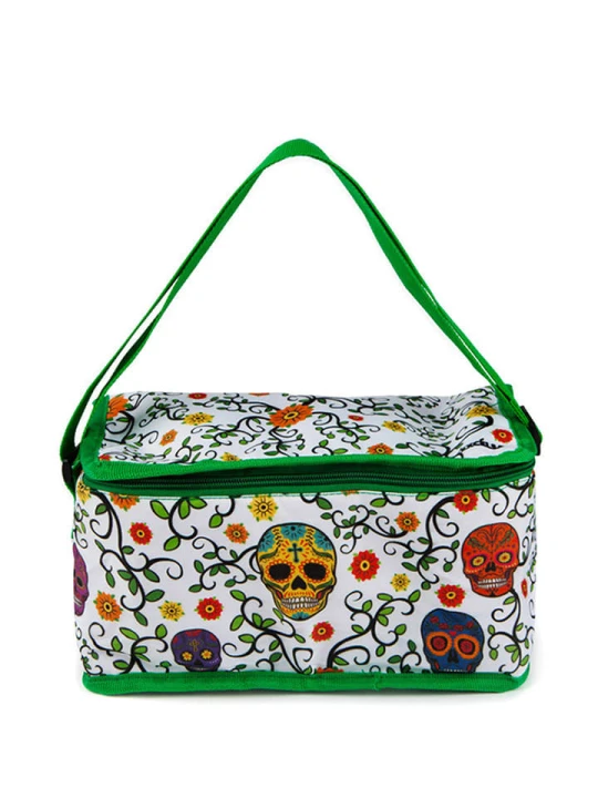 Zdjęcie produktu Trendy Kitchen by EXCÉLSA Torba izolacyjna w kolorze zielonym ze wzorem - 28 x 14 x 16, 5 cm rozmiar: onesize