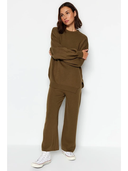 Zdjęcie produktu trendyol 2-częściowy zestaw w kolorze khaki rozmiar: L