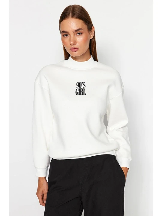 Zdjęcie produktu trendyol Bluza w kolorze białym rozmiar: M