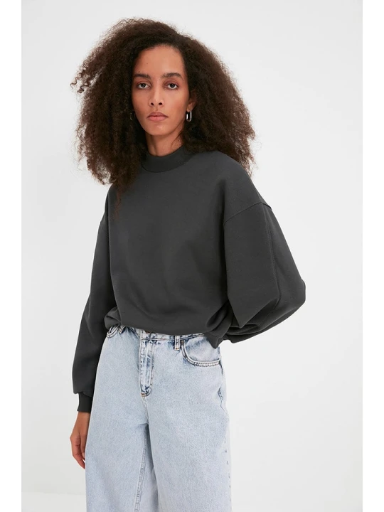 Zdjęcie produktu trendyol Bluza w kolorze ciemnoszarym rozmiar: XL