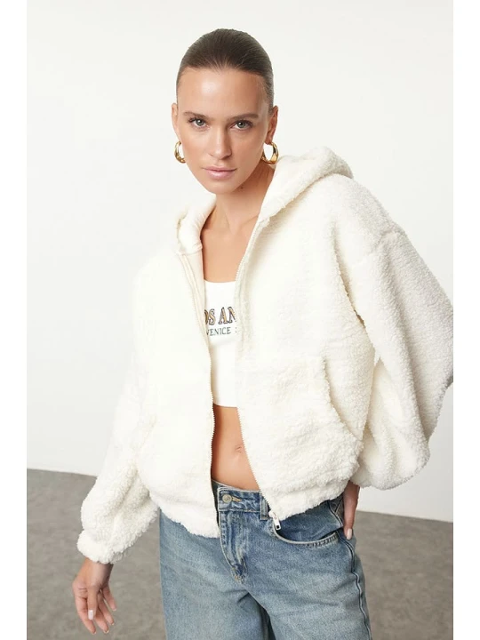 Zdjęcie produktu trendyol Bluza w kolorze kremowym rozmiar: M