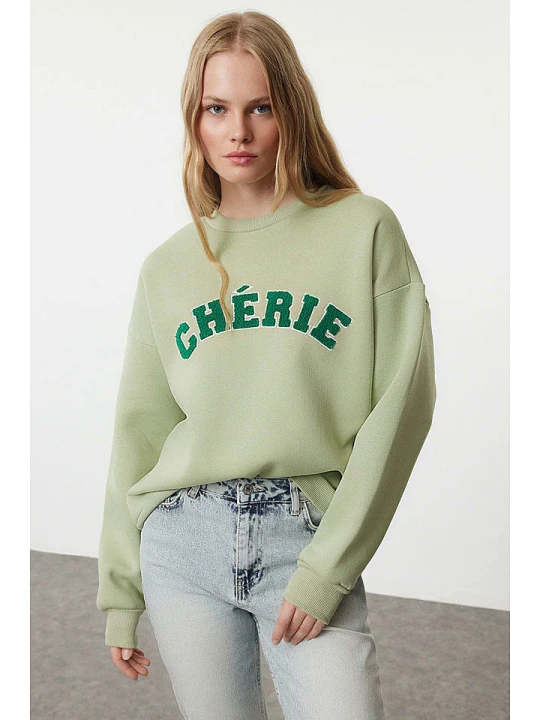 Zdjęcie produktu trendyol Bluza w kolorze oliwkowym rozmiar: L