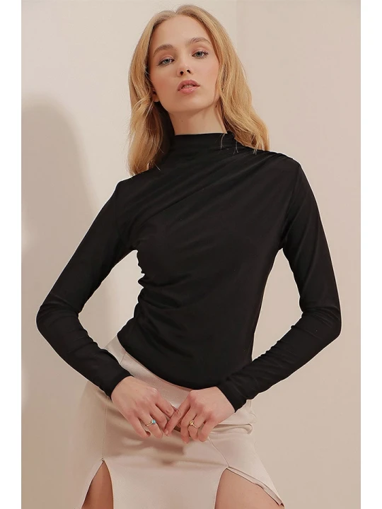 Zdjęcie produktu trendyol Bluzka w kolorze czarnym rozmiar: XL