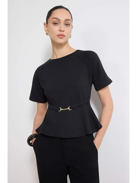 Zdjęcie produktu trendyol Bluzka w kolorze czarnym rozmiar: XL