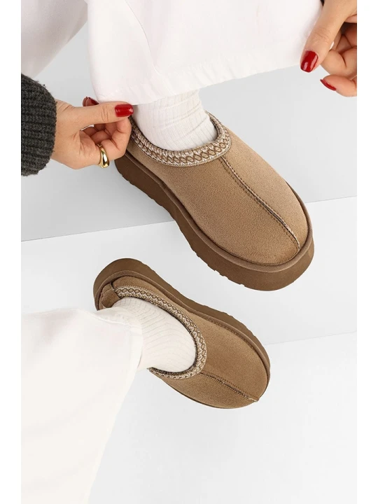 Zdjęcie produktu trendyol Botki w kolorze jasnobrązowym rozmiar: 38