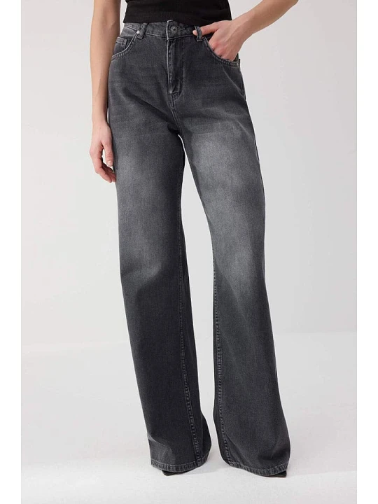Zdjęcie produktu trendyol Dżinsy - Comfort fit - w kolorze antracytowym rozmiar: 38