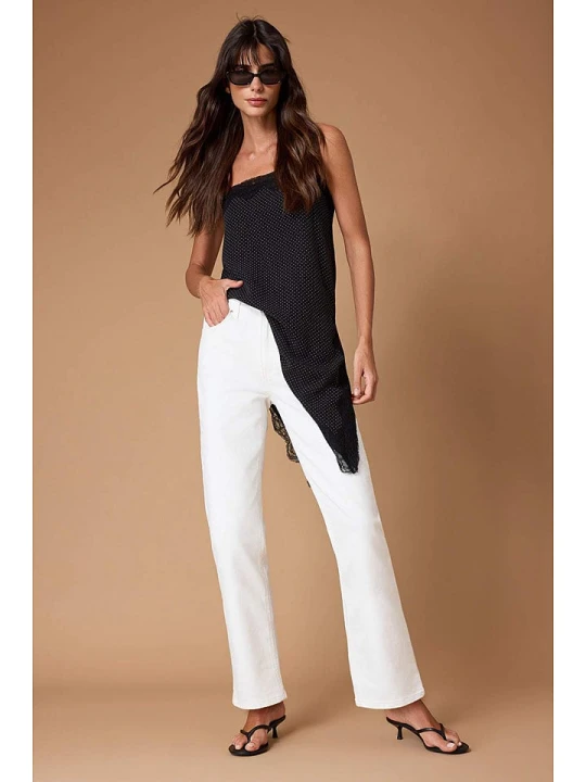 Zdjęcie produktu trendyol Dżinsy - Straight fit - w kolorze białym rozmiar: 34