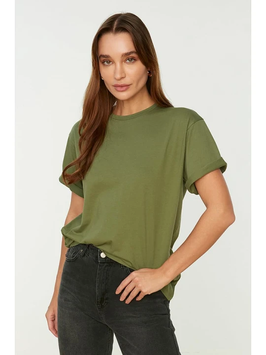 Zdjęcie produktu trendyol Koszulka w kolorze zielonym rozmiar: XL