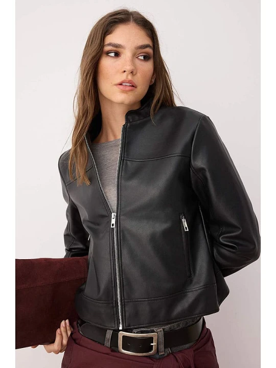 Zdjęcie produktu trendyol Kurtka w kolorze czarnym ze skóry syntetycznej rozmiar: XL
