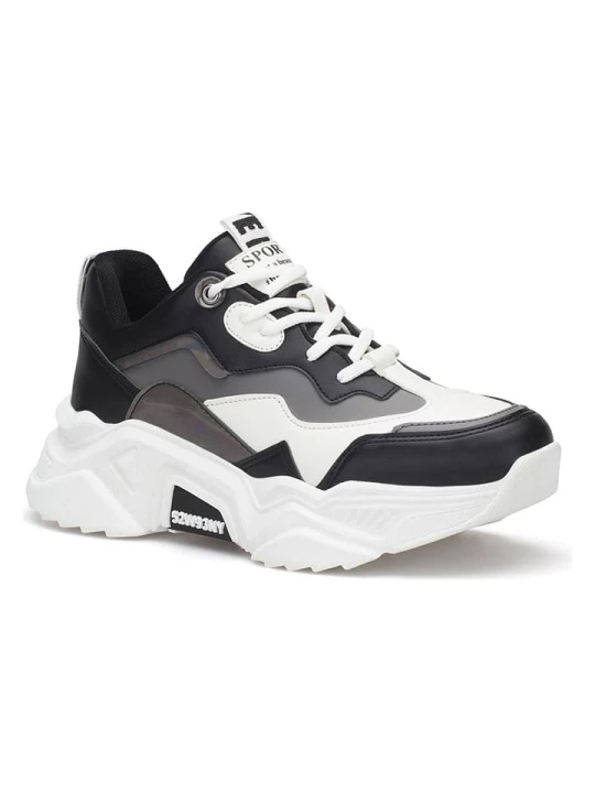 Zdjęcie produktu trendyol Sneakersy w kolorze czarno-szaro-białym rozmiar: 37