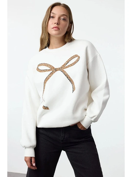 Zdjęcie produktu trendyol Sweter w kolorze białym rozmiar: XS