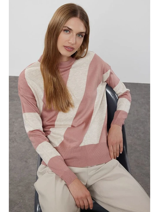 Zdjęcie produktu trendyol Sweter w kolorze jasnoróżowym rozmiar: L