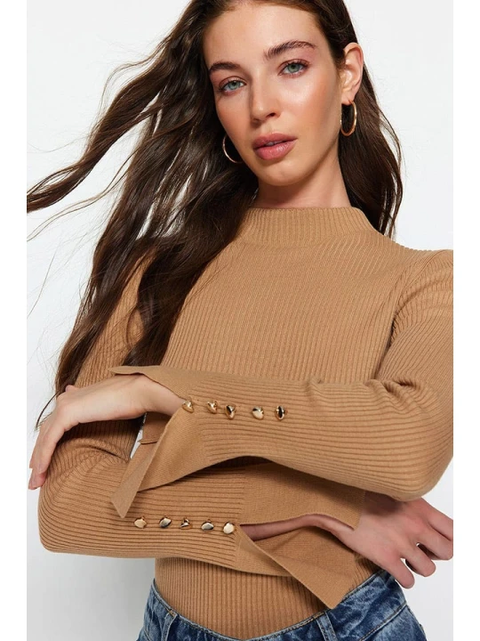 Zdjęcie produktu trendyol Sweter w kolorze karmelowym rozmiar: M