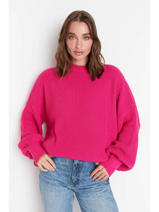 Zdjęcie produktu trendyol Sweter w kolorze różowym rozmiar: L