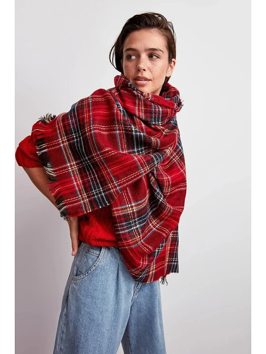 Zdjęcie produktu trendyol Szal w kolorze czerwono-czarnym rozmiar: onesize