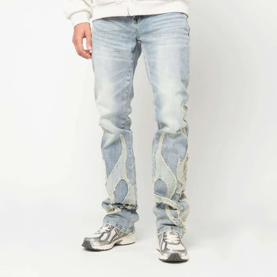 Zdjęcie produktu Tribal Denim Jeans Selene Smoke Rise niebieski