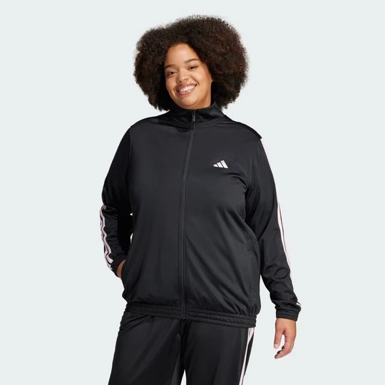 Zdjęcie produktu Tricot 3-Stripes Track Jacket (Plus Size) Adidas