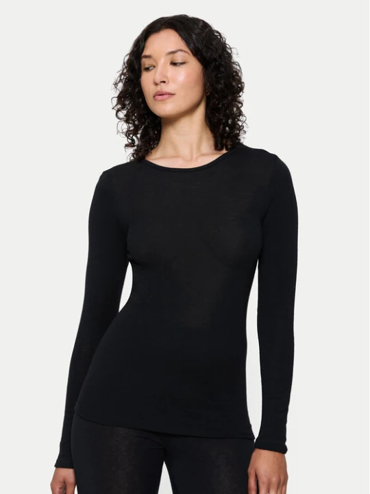 Zdjęcie produktu Triumph Bluzka piżamowa Beauty Layers 10225656 Czarny Slim Fit