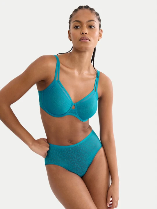 Zdjęcie produktu Triumph Figi klasyczne z wysokim stanem Triumph Signature Sheer Maxi EX 10215936 Niebieski