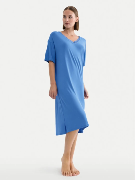 Zdjęcie produktu Triumph Koszula nocna Timeless Sensuality 10222628 Niebieski Relaxed Fit