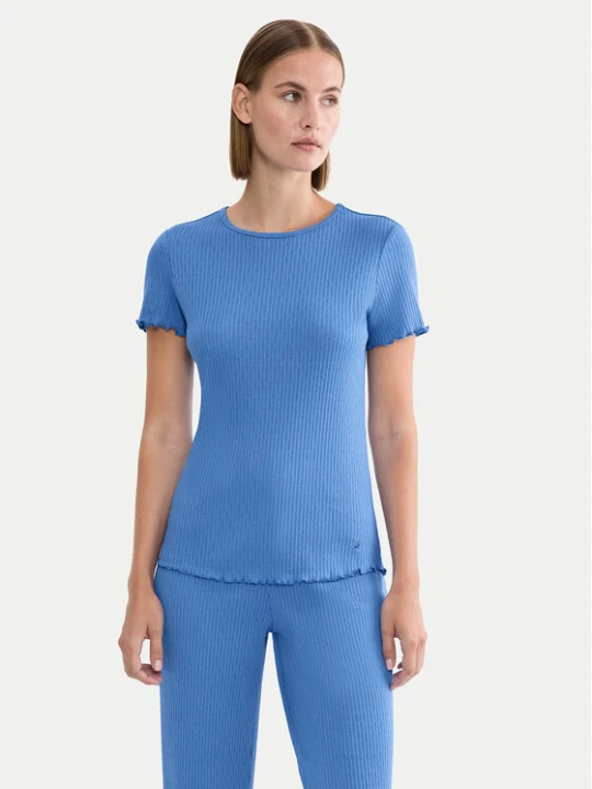 Zdjęcie produktu Triumph Koszulka piżamowa Mix & Match 10227214 Niebieski Regular Fit