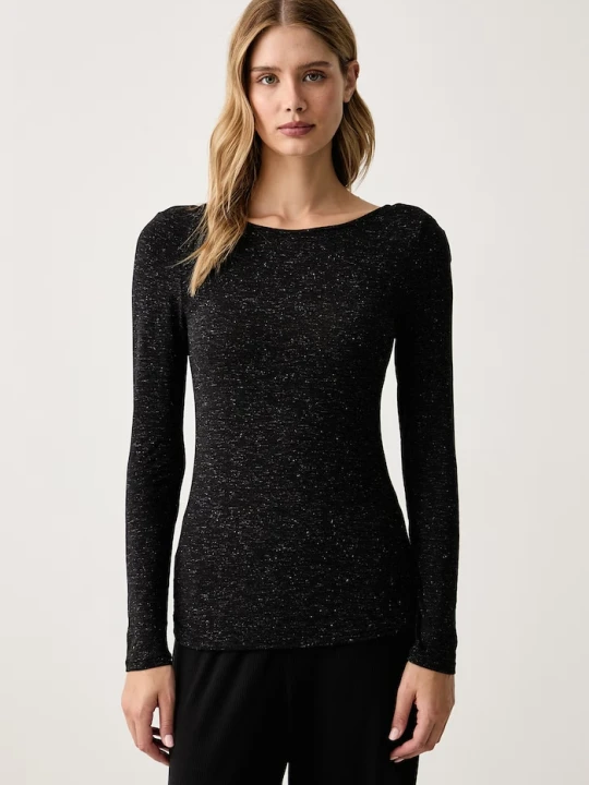 Zdjęcie produktu Triumph longsleeve piżamowy damski z modalem czarny