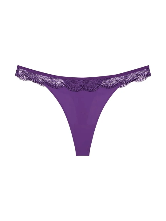 Zdjęcie produktu Triumph Stringi - Comfort Glam Kobiety Sztuczne włókno lila