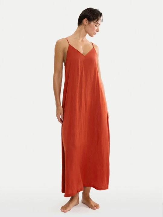 Zdjęcie produktu Triumph Sukienka letnia Summer Satin 10227240 Pomarańczowy Relaxed Fit