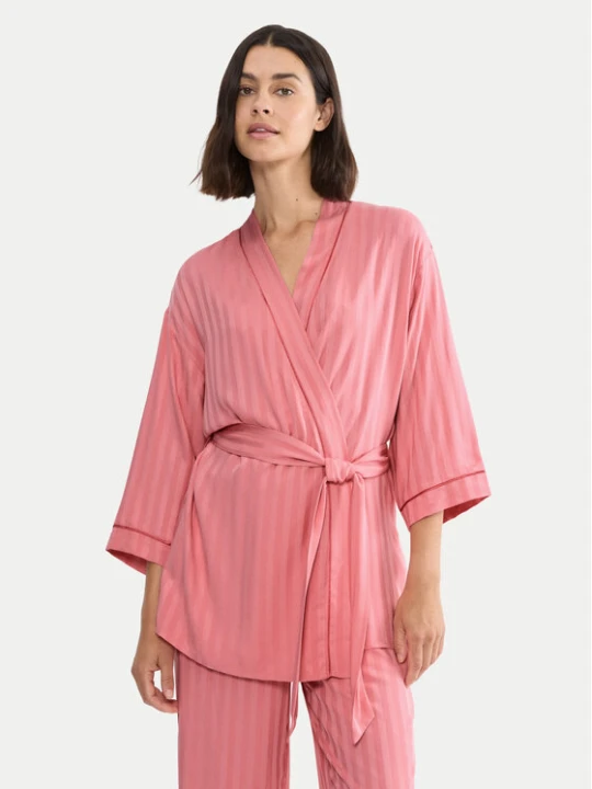 Zdjęcie produktu Triumph Szlafrok Amourette Jacquard 10227267 Różowy Relaxed Fit
