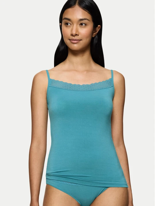 Zdjęcie produktu Triumph Top Feel Of Modal 10221654 Turkusowy Slim Fit